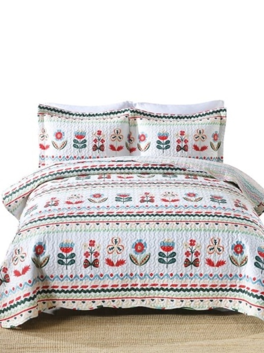 2 piece twin cotton quilt set